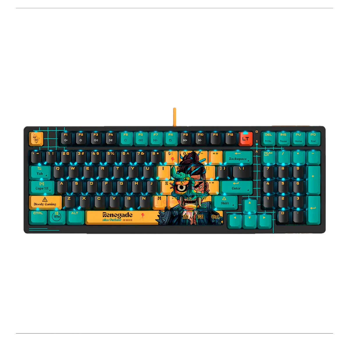 Клавиатура игровая проводная Bloody AT98 Renegade Midnight Gaming / Black