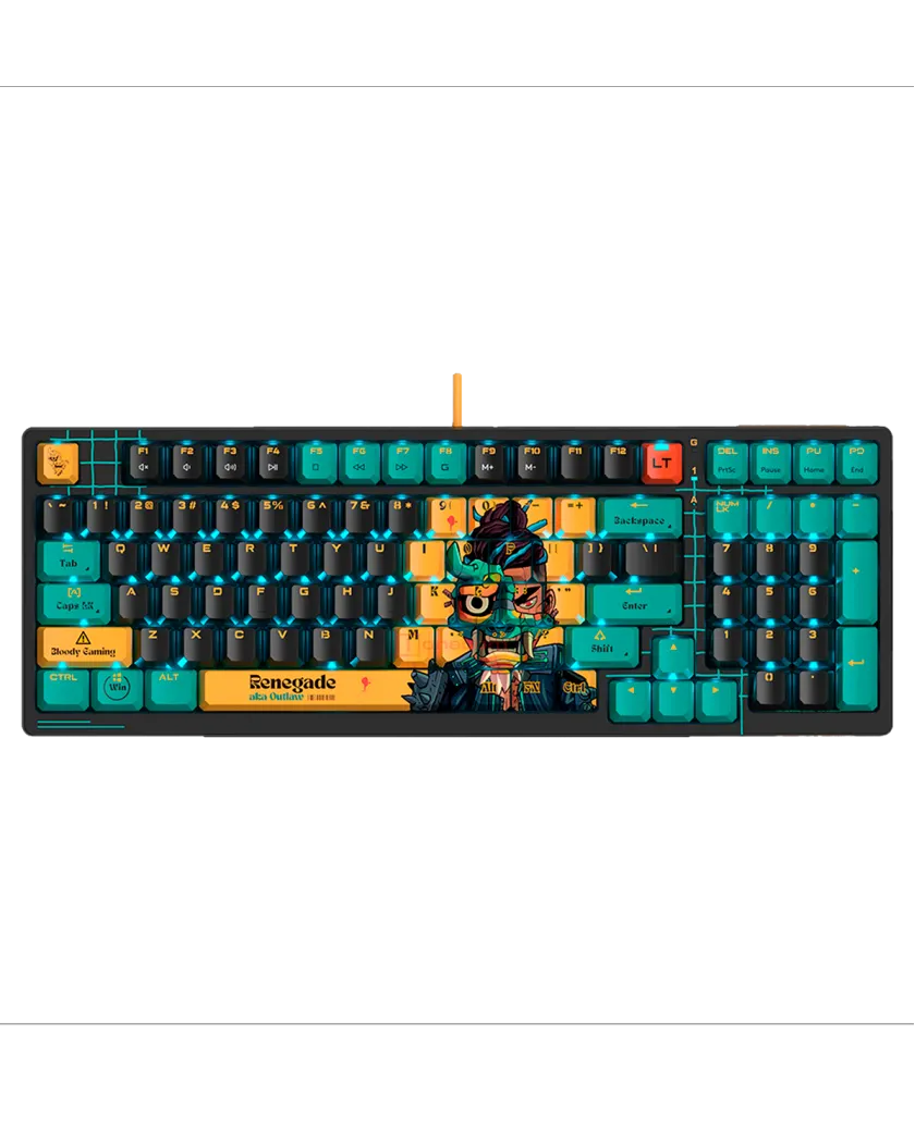 Клавиатура игровая проводная Bloody AT98 Renegade Midnight Gaming / Black