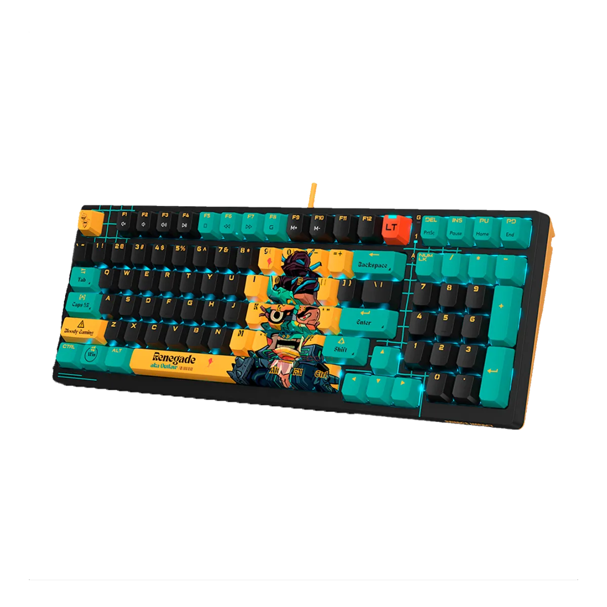 Клавиатура игровая проводная Bloody AT98 Renegade Midnight Gaming / Black