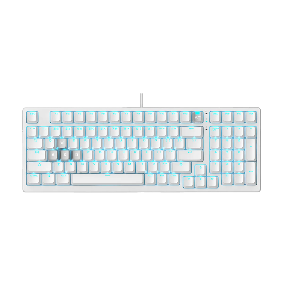 Клавиатура игровая проводная Bloody AT98 Magnesium Gaming / White