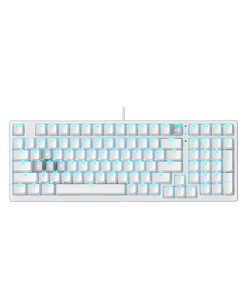 Клавиатура игровая проводная Bloody AT98 Magnesium Gaming / White