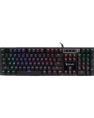 Клавиатура игровая проводная Bloody B750N Gaming / Destiny Green