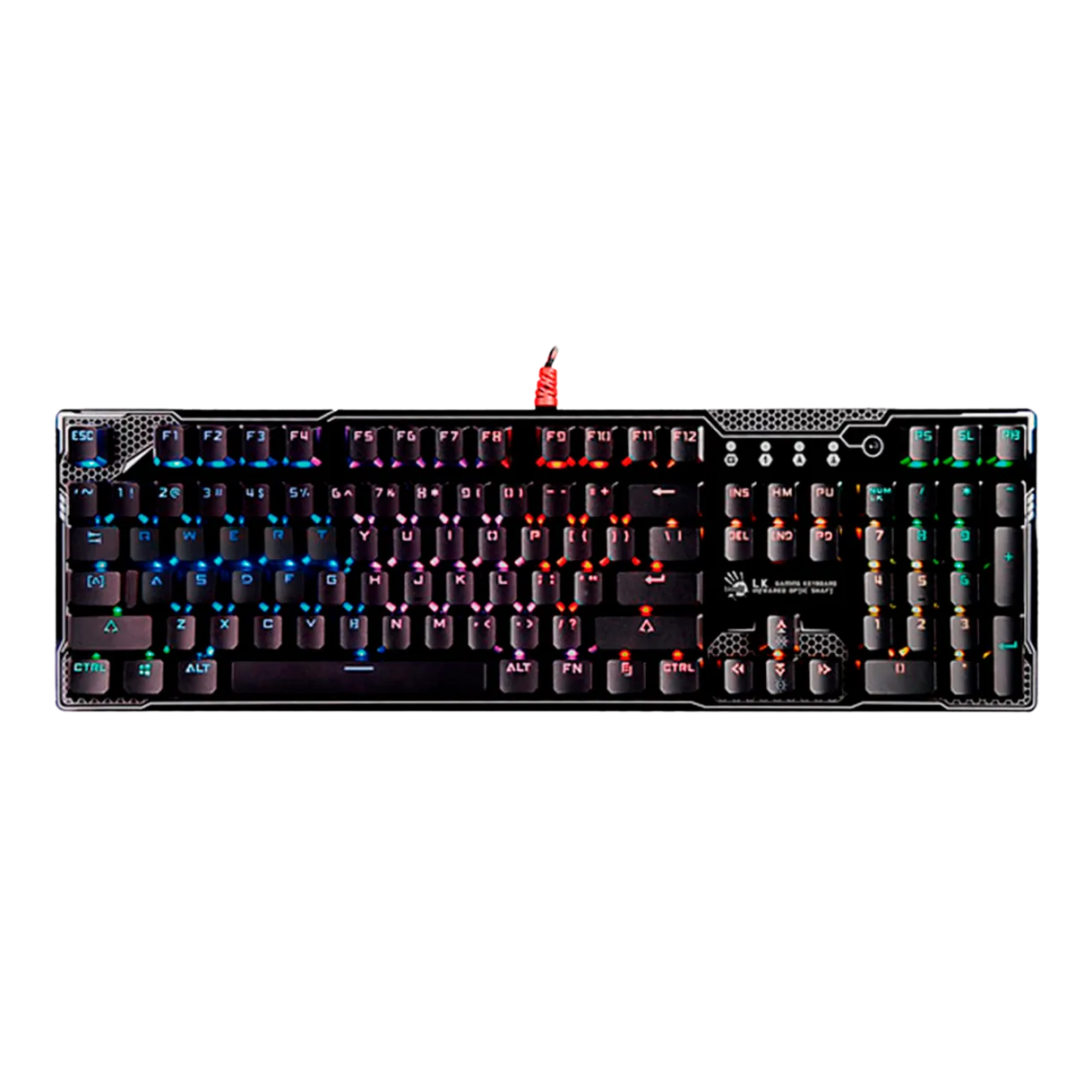 Клавиатура игровая проводная Bloody B810R Battlefie Gaming / Black