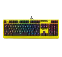 Клавиатура игровая проводная Bloody B810RC Gaming / Punk Yellow