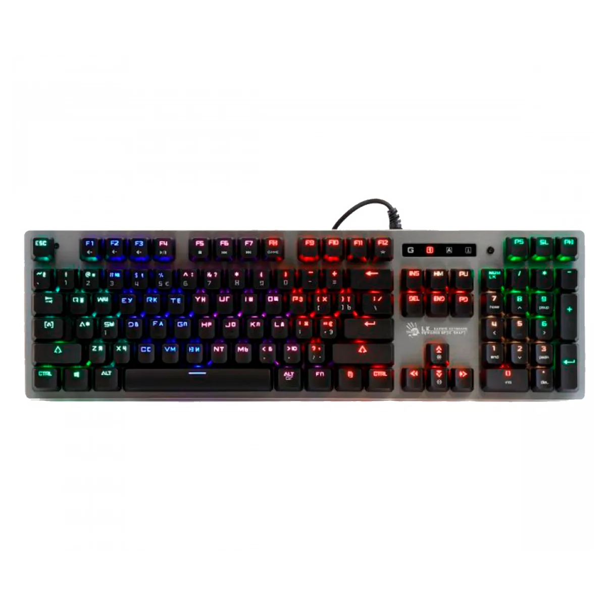Клавиатура игровая проводная Bloody B760 Gaming / Grey
