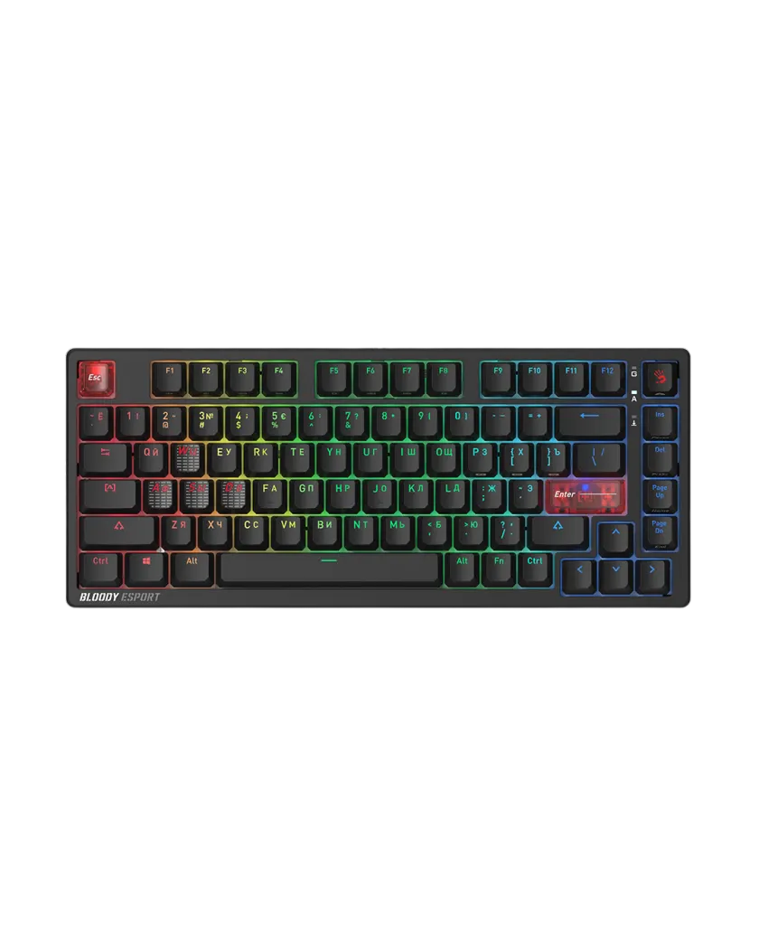 Клавиатура игровая проводная Bloody MS76 / Stellar Black