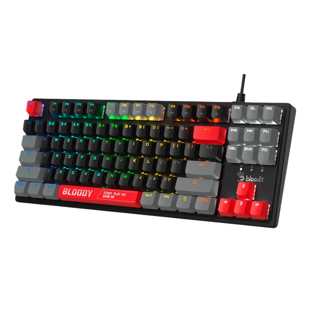 Клавиатура игровая проводная Bloody S310N RGB Gaming / ENERGY RED