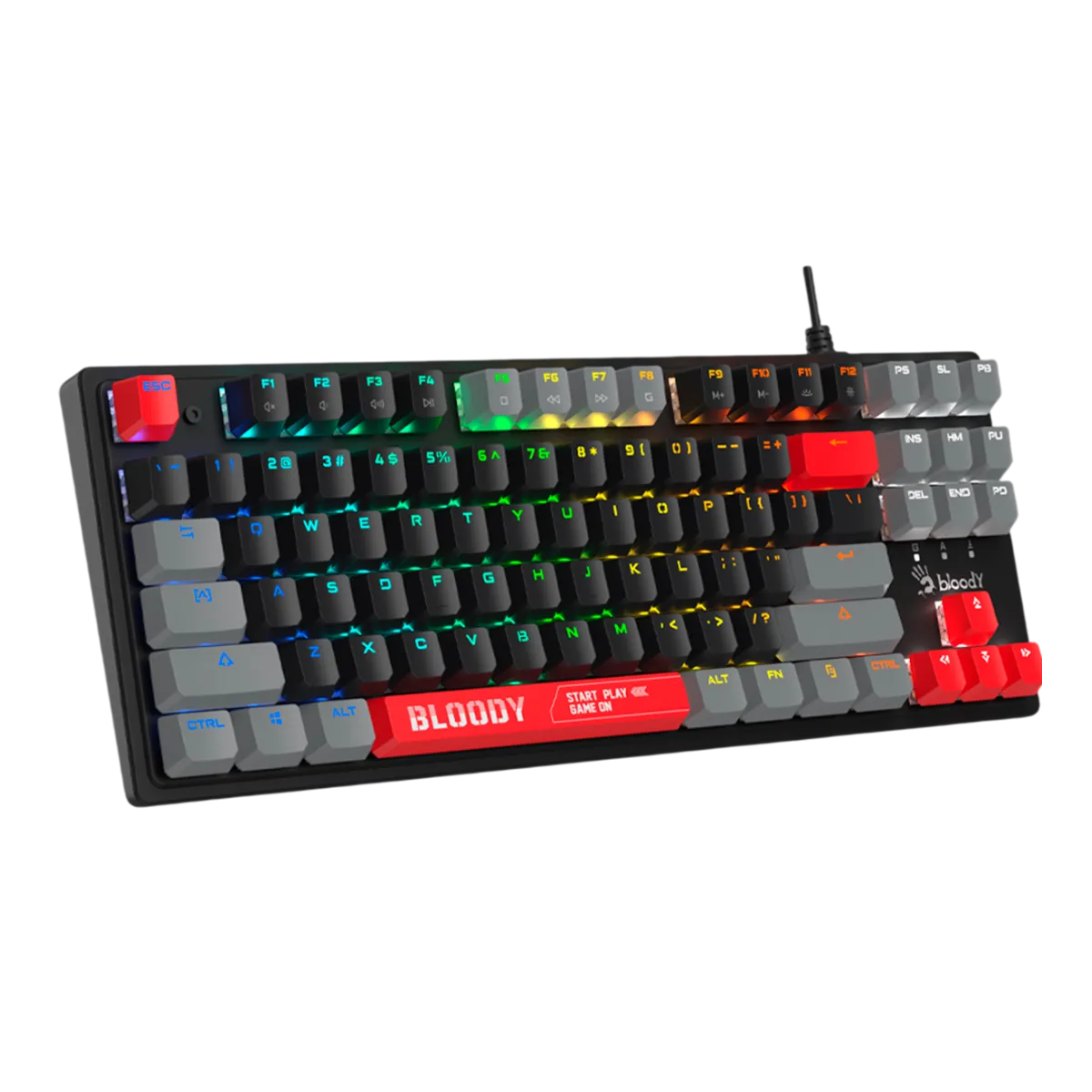 Клавиатура игровая проводная Bloody S310N RGB Gaming / ENERGY RED
