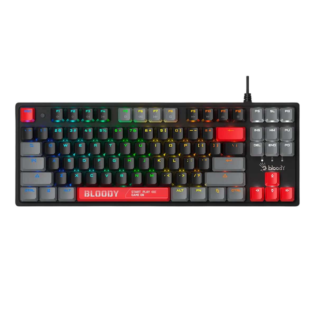 Клавиатура игровая проводная Bloody S310N RGB Gaming / ENERGY RED
