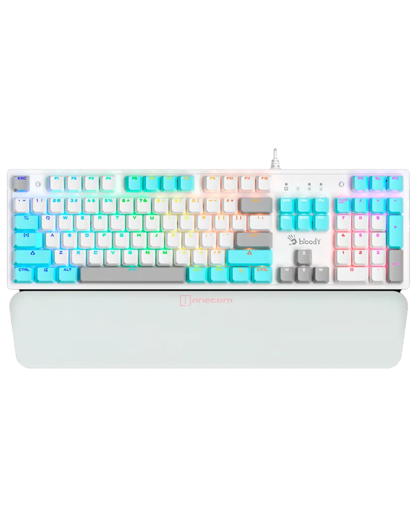 Клавиатура игровая проводная Bloody S525N Gaming / Icy White
