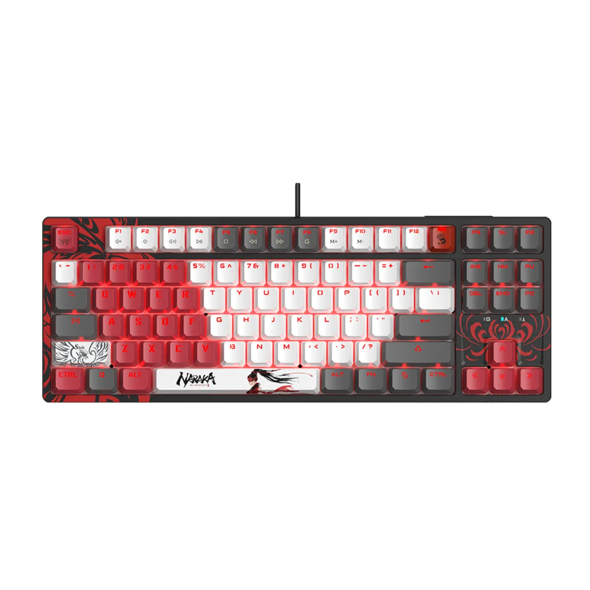 Клавиатура игровая проводная Bloody S87 Naraka RGB Gaming / Color