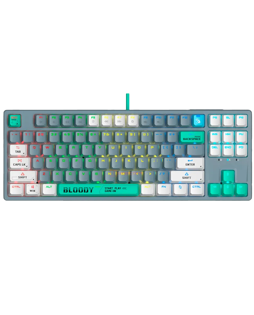 Клавиатура игровая проводная Bloody S87 Gaming / Energy Ash