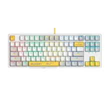 Клавиатура игровая проводная Bloody S87 Gaming / Energy White