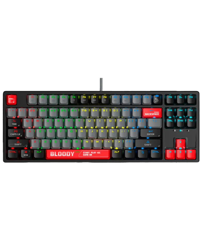 Клавиатура игровая проводная Bloody S87 Gaming / Energy Red