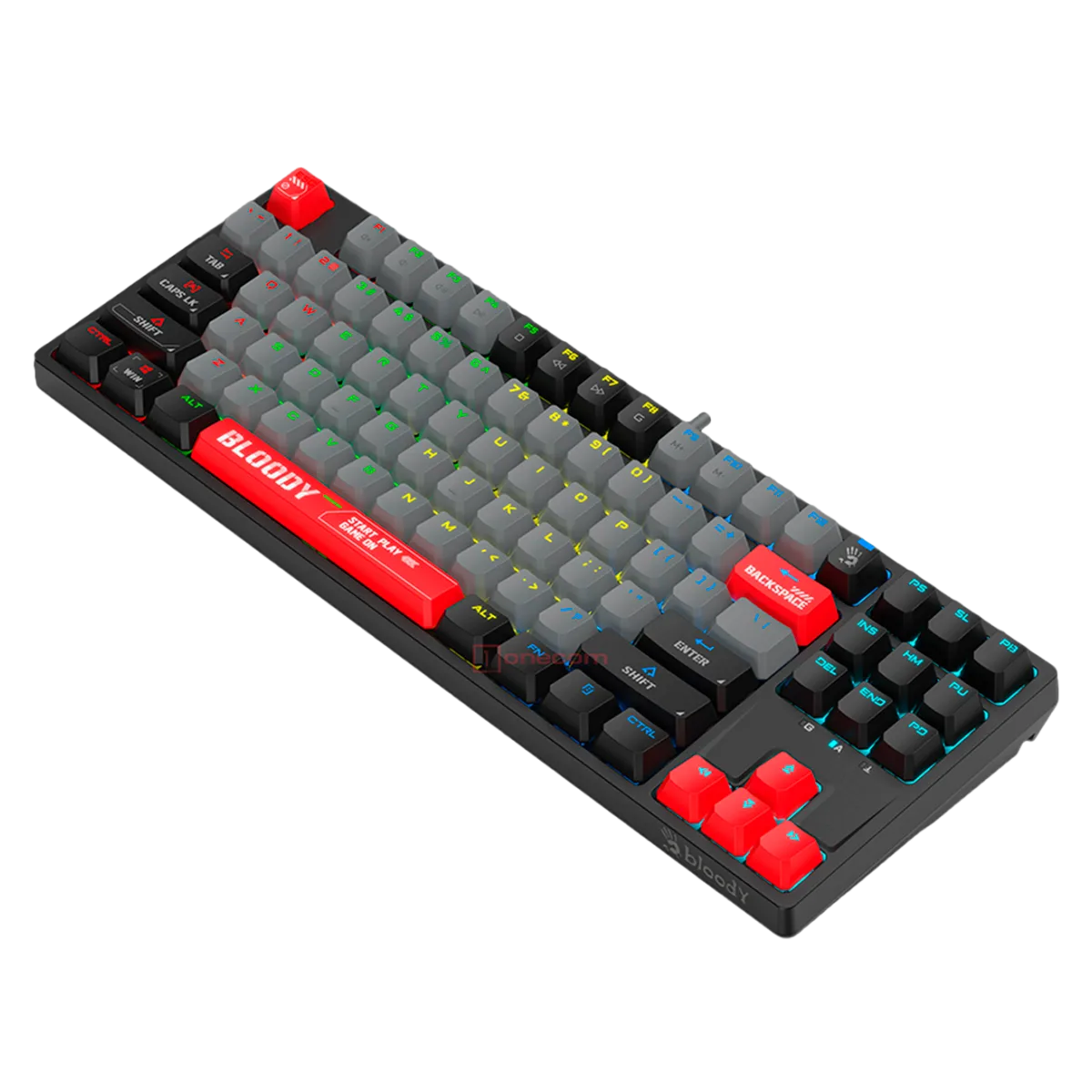 Клавиатура игровая проводная Bloody S87 Gaming / Energy Red