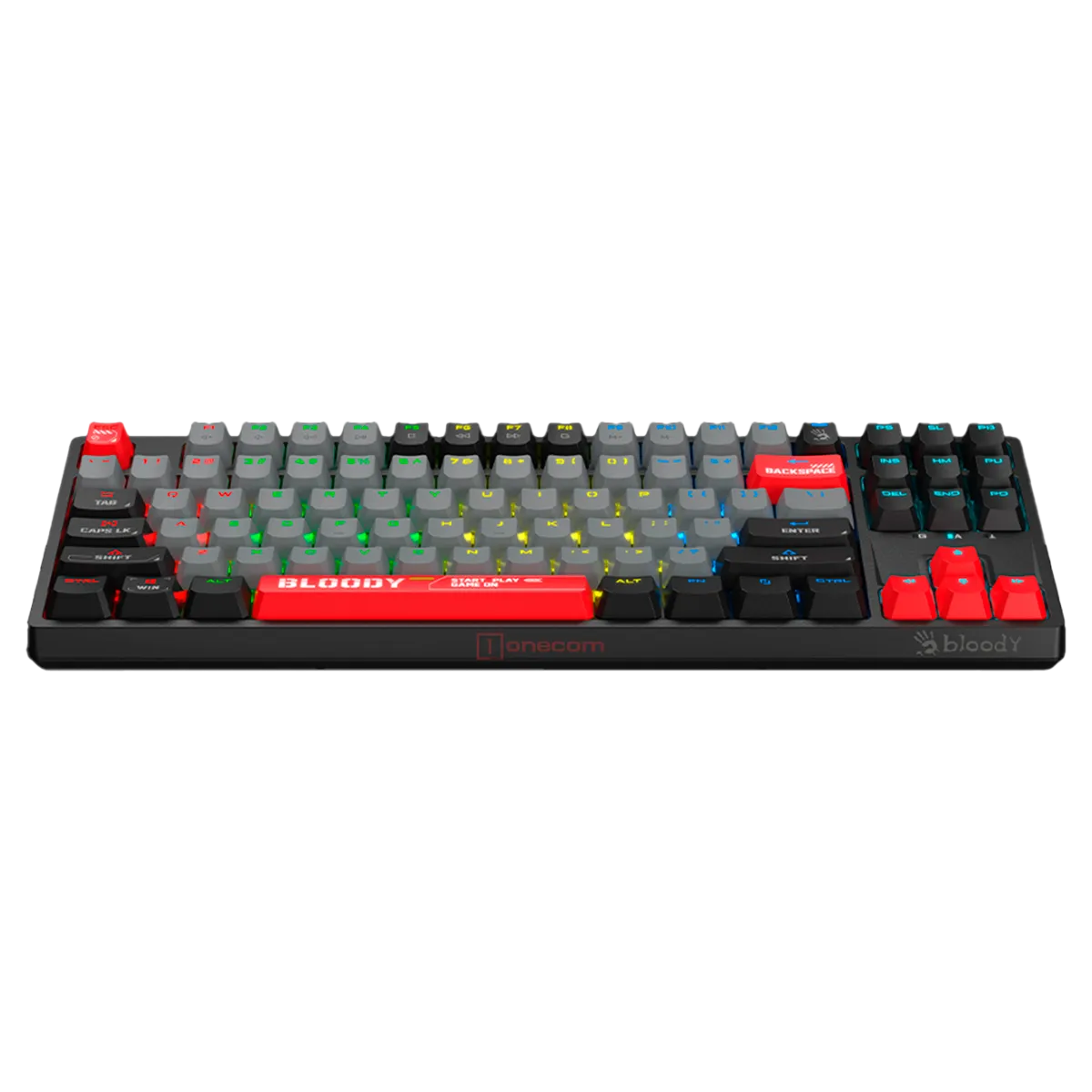Клавиатура игровая проводная Bloody S87 Gaming / Energy Red