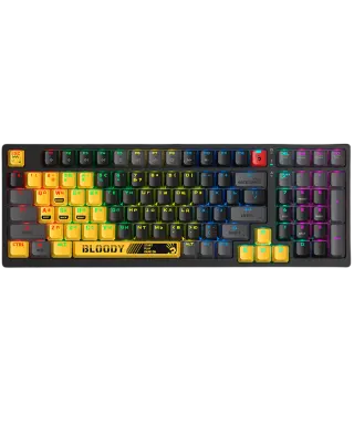 Клавиатура игровая проводная Bloody S98 Sport Lime Gaming RGB / White