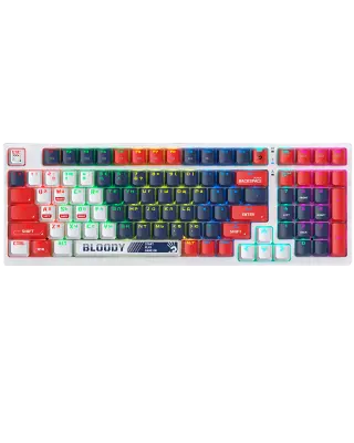 Клавиатура игровая проводная Bloody S98 Sport Navy Red Switch Gaming RGB / Color