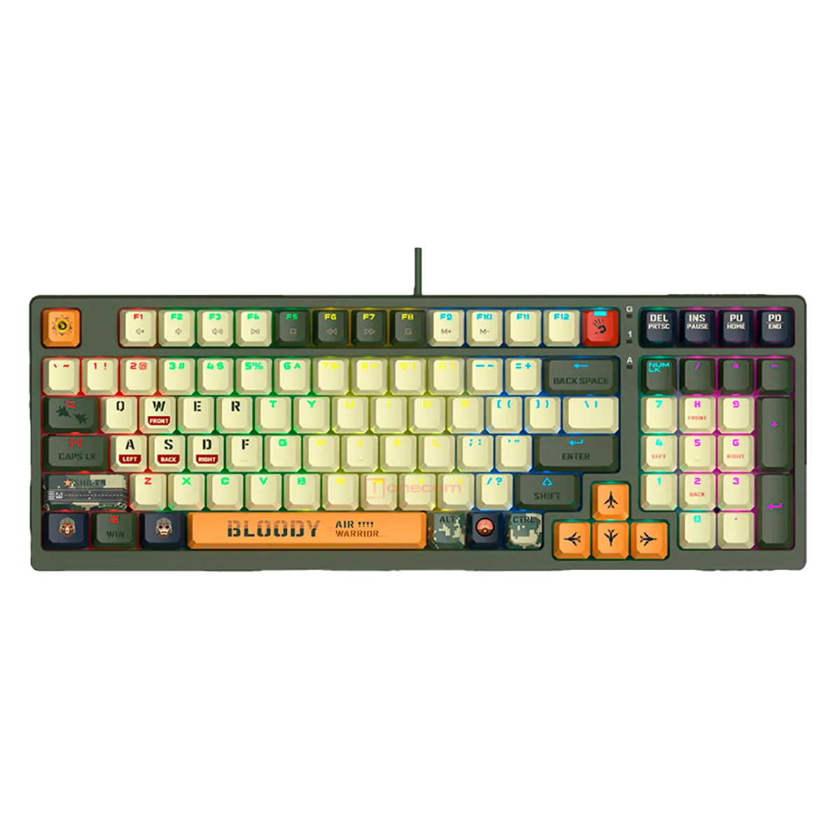 Клавиатура игровая проводная Bloody S98 Aviator Gaming / Khaki