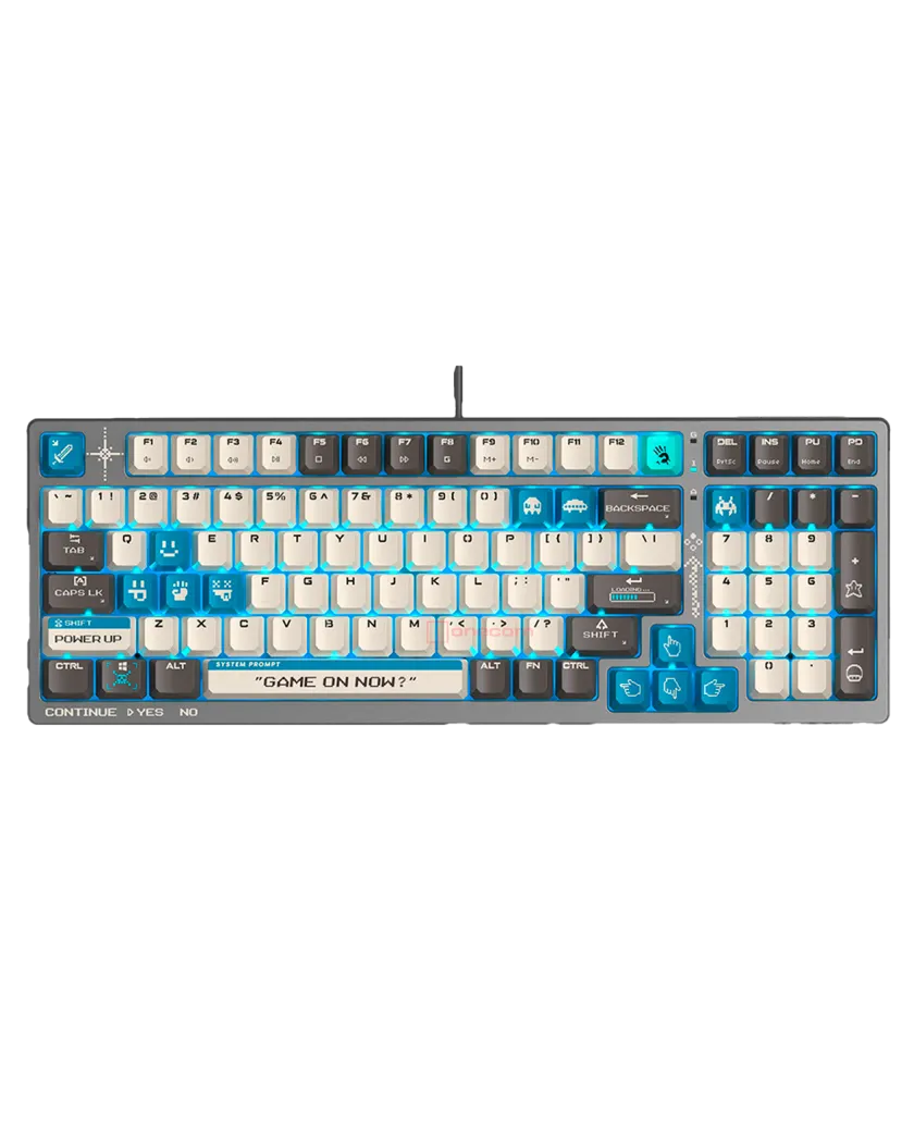 Клавиатура игровая проводная Bloody S98 Pixels Gaming Red+ Switch / Blue