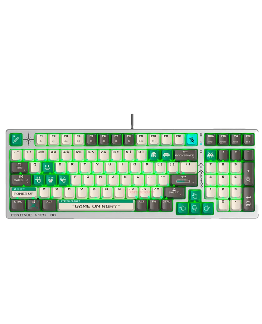 Клавиатура игровая проводная Bloody S98 Pixels Gaming Red+ Switch / Green