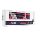 Клавиатура игровая проводная Bloody S98 Sports Navy Brown Switch Gaming RGB / White