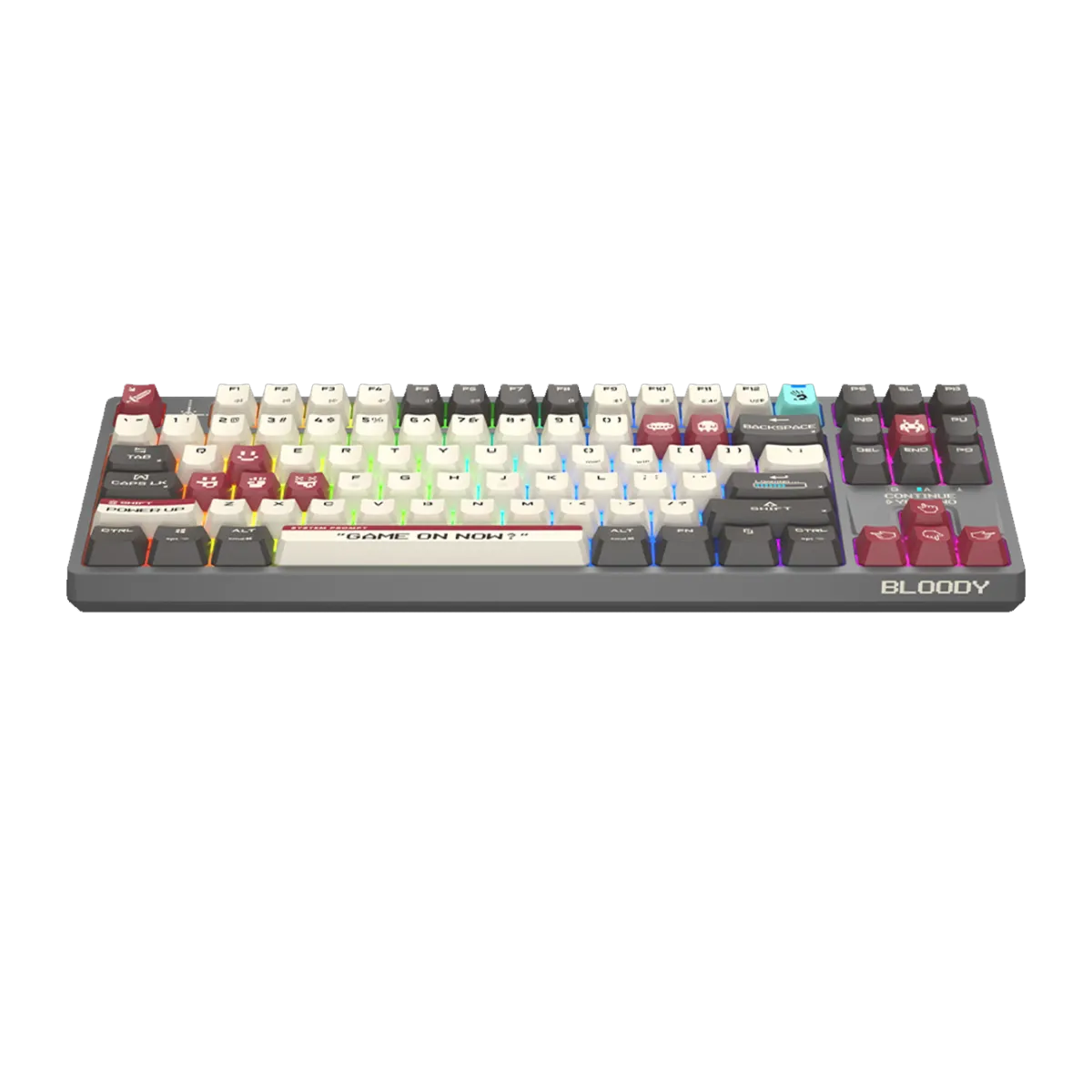 Клавиатура игровая беспроводная Bloody WS87 Pixel Mechanical  Red Gaming / Red
