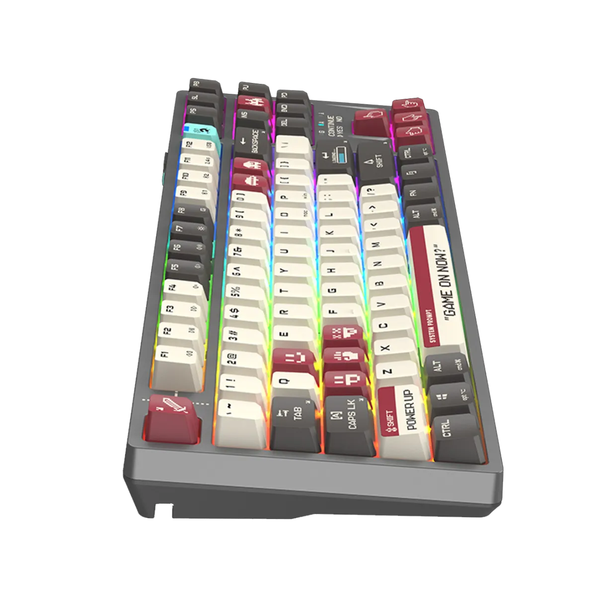 Клавиатура игровая беспроводная Bloody WS87 Pixel Mechanical  Red Gaming / Red