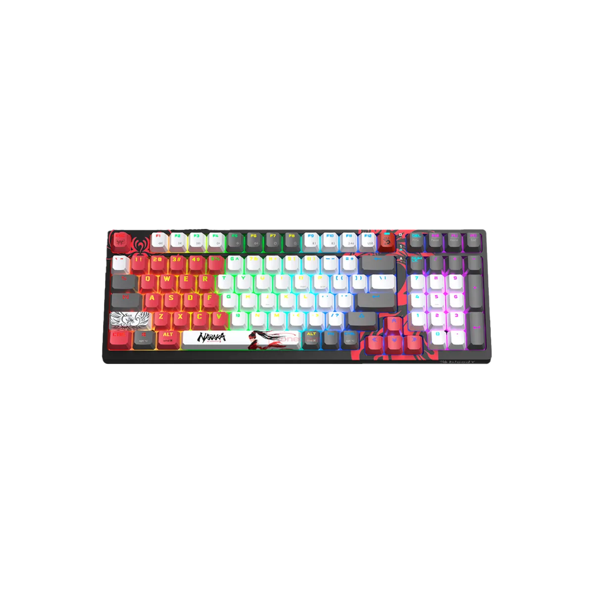 Клавиатура игровая беспроводная Bloody WS98 Naraka Gaming / Grey