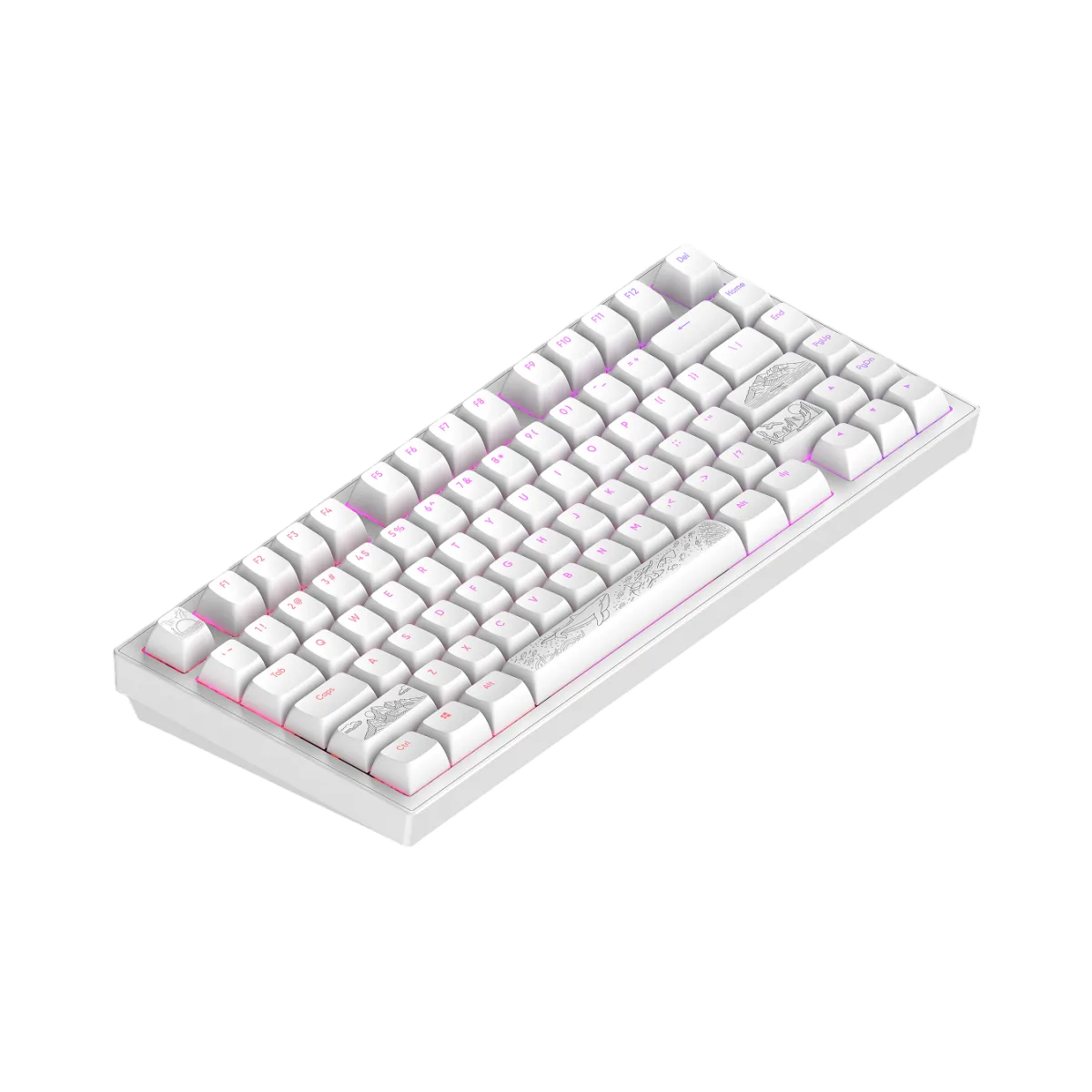 Клавиатура игровая проводная Dark Project ALU81A Terra Nostra / Белый