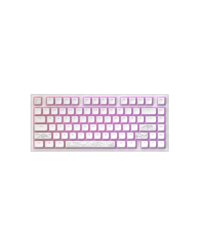 Клавиатура игровая проводная Dark Project ALU81A Terra Nostra / Белый
