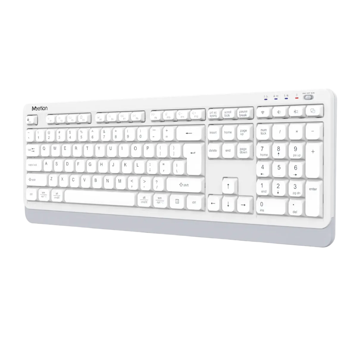Клавиатура беспроводная Meetion BTK530 / White