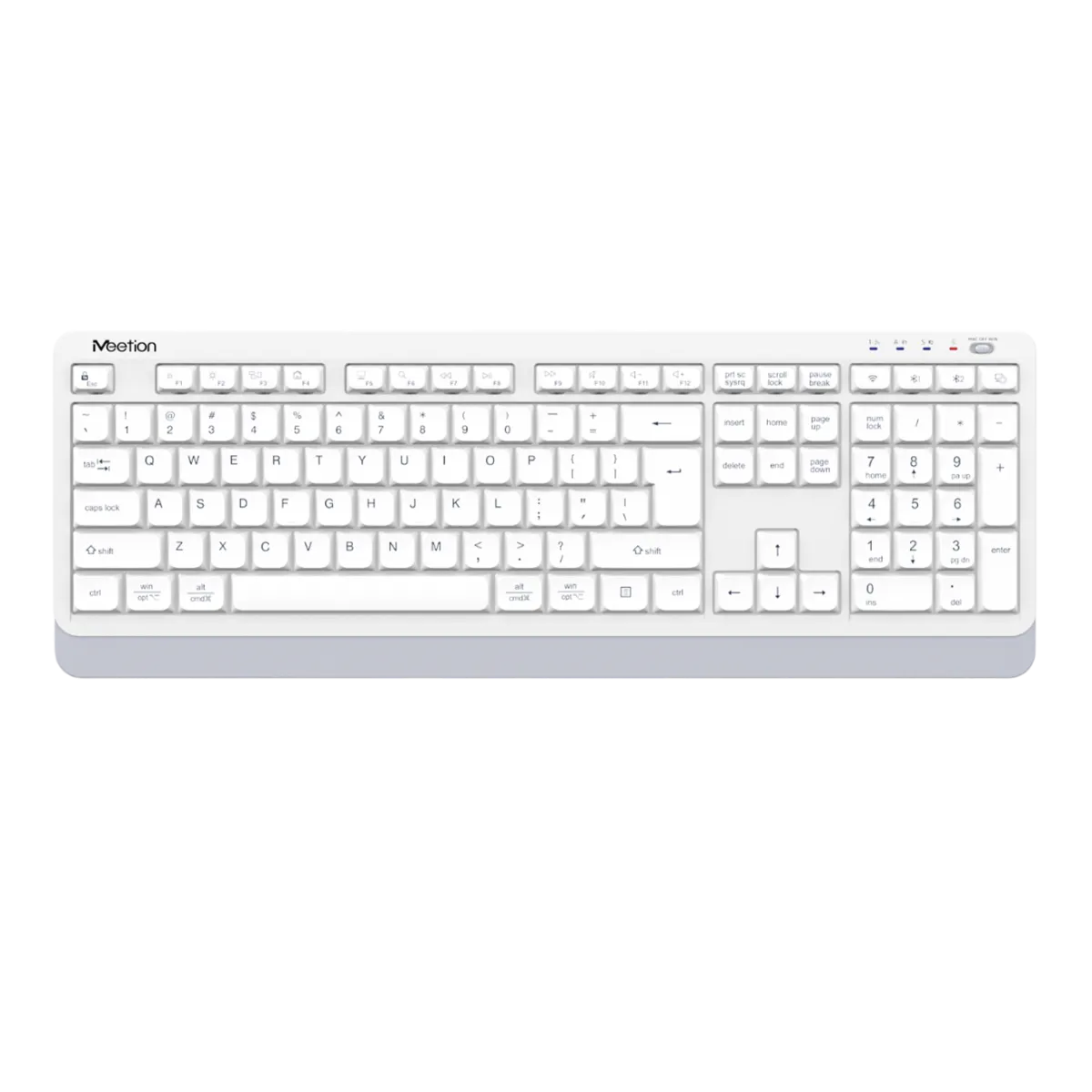 Клавиатура беспроводная Meetion BTK530 / White
