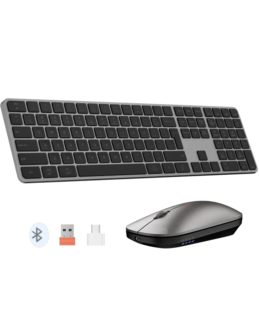 Комплект беспроводной (клавиатура+мышь) Meetion C230MW / Black