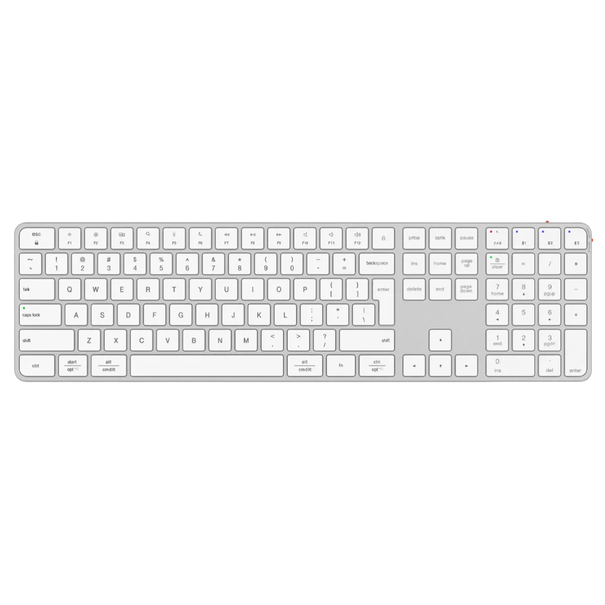 Комплект беспроводной (клавиатура+мышь) Meetion C230MW / White
