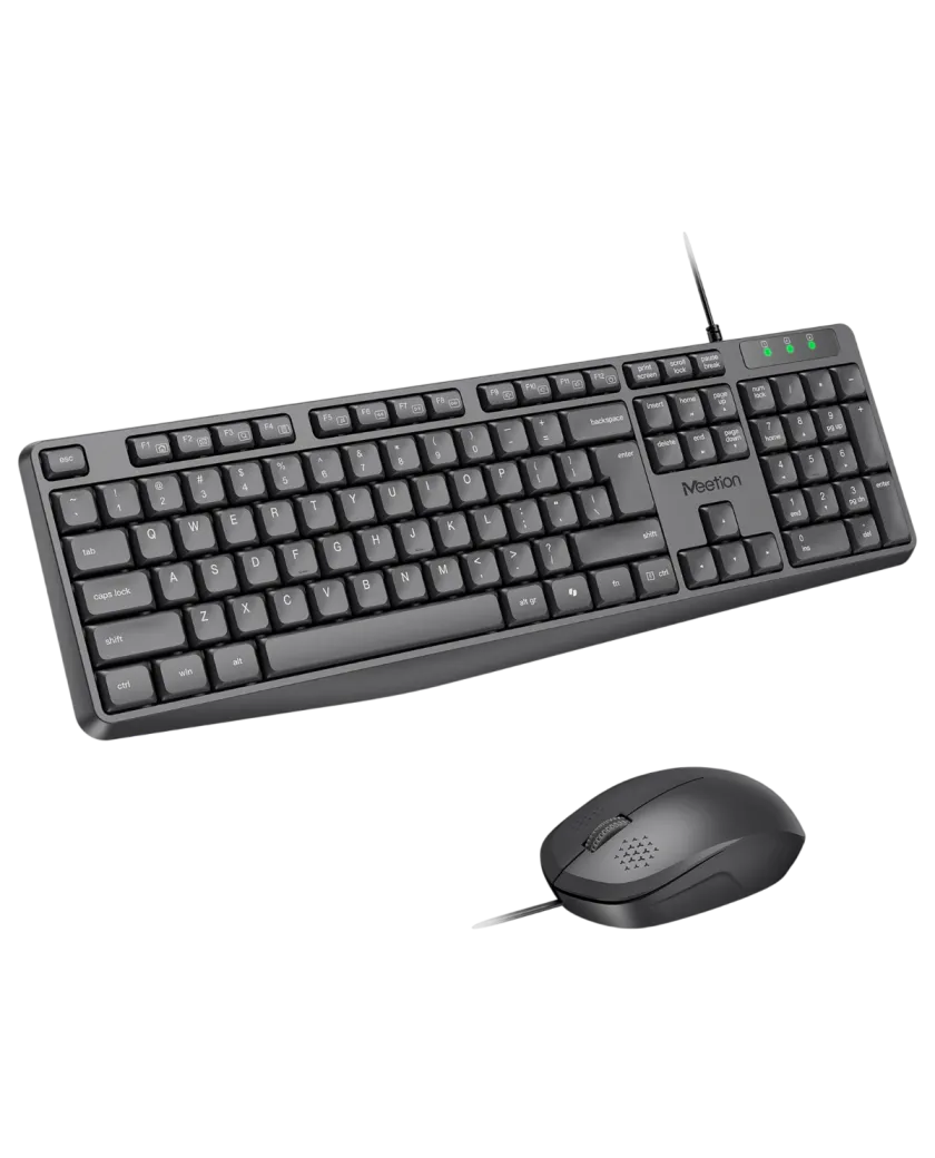 Комплект проводной (клавиатура+мышь) Meetion C235 / Black 