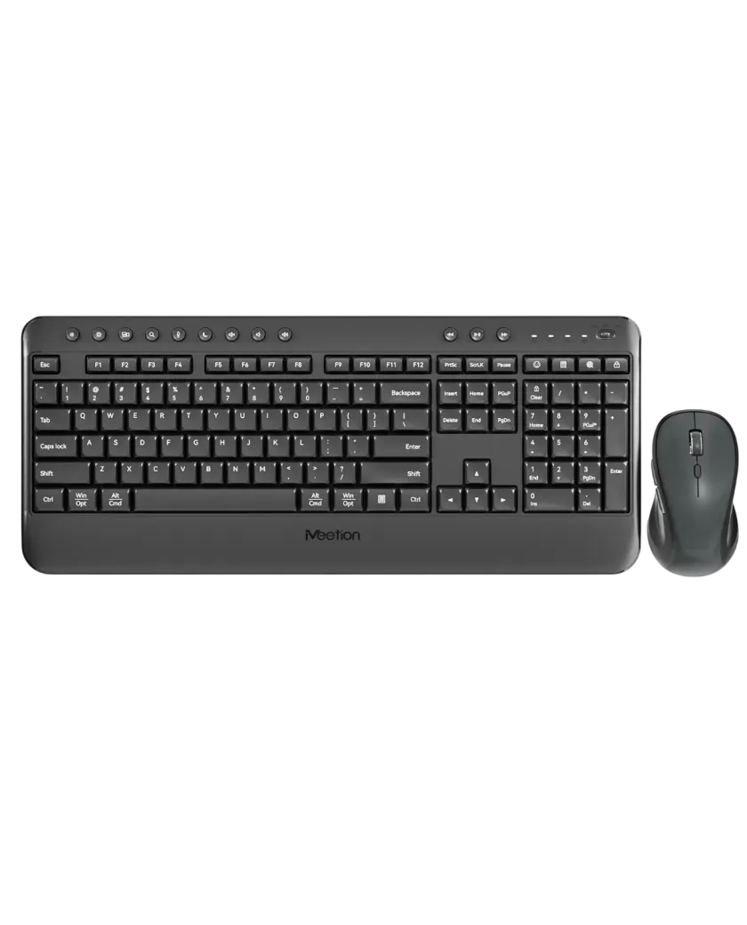 Комплект беспроводной (клавиатура+мышь) Meetion C5000 / Black