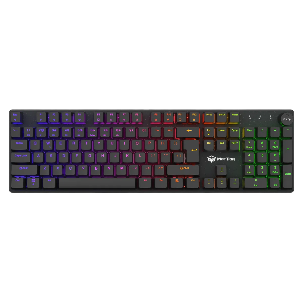 Клавиатура игровая проводная Meetion MK009RDP / Black