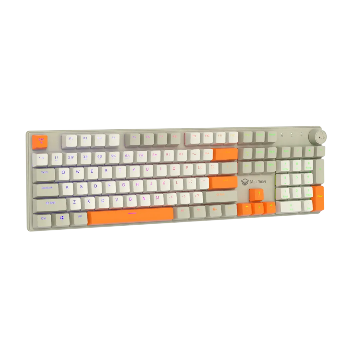 Клавиатура игровая проводная Meetion MK009RDP / White