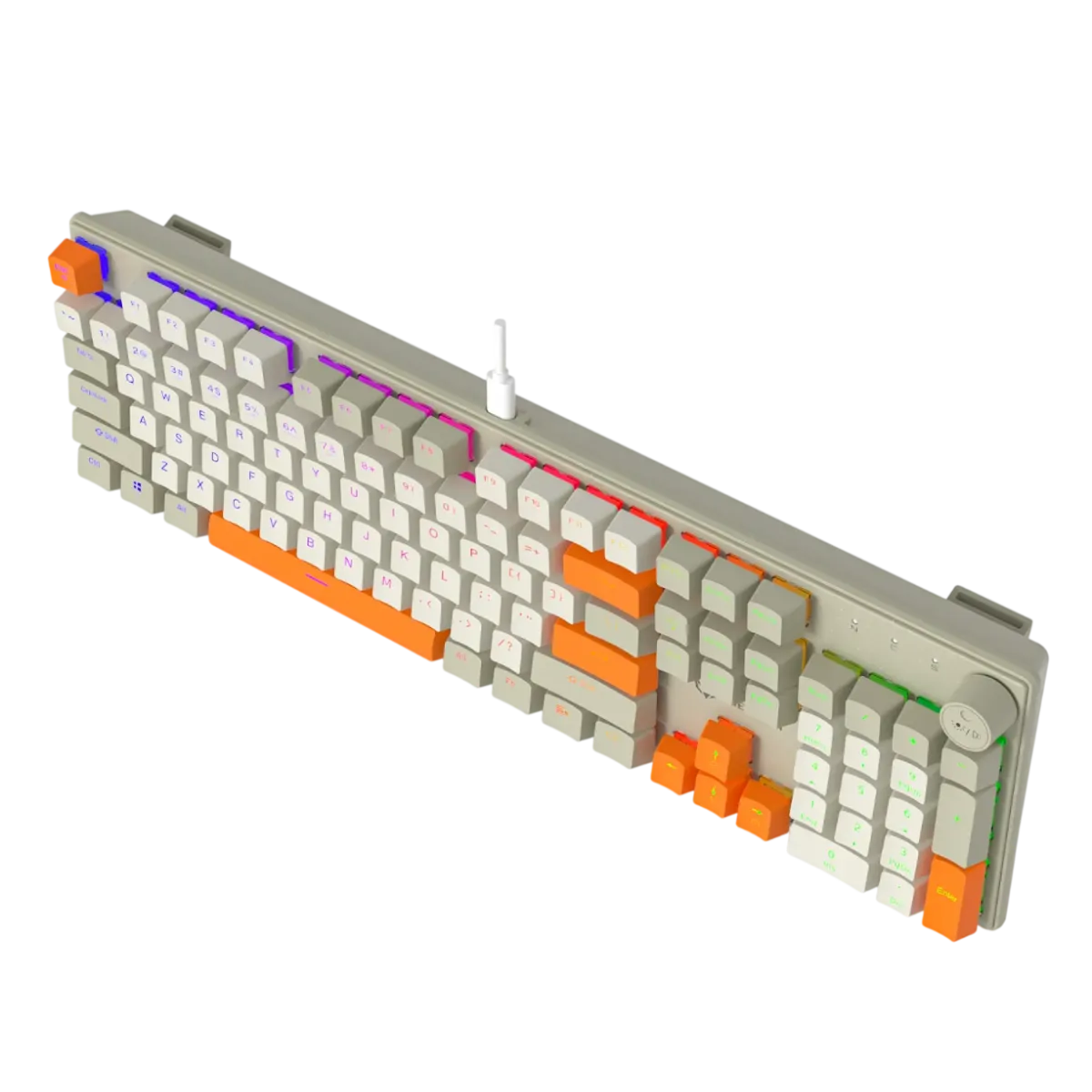 Клавиатура игровая проводная Meetion MK009RDP / White