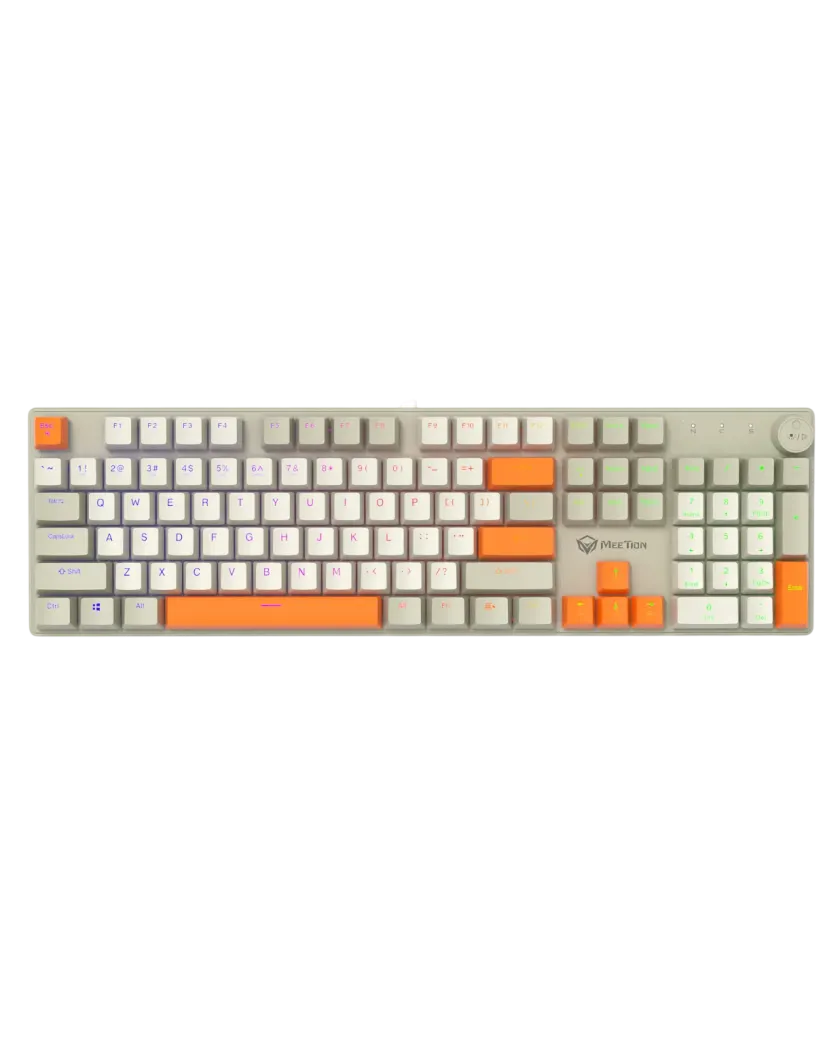 Клавиатура игровая проводная Meetion MK009RDP / White