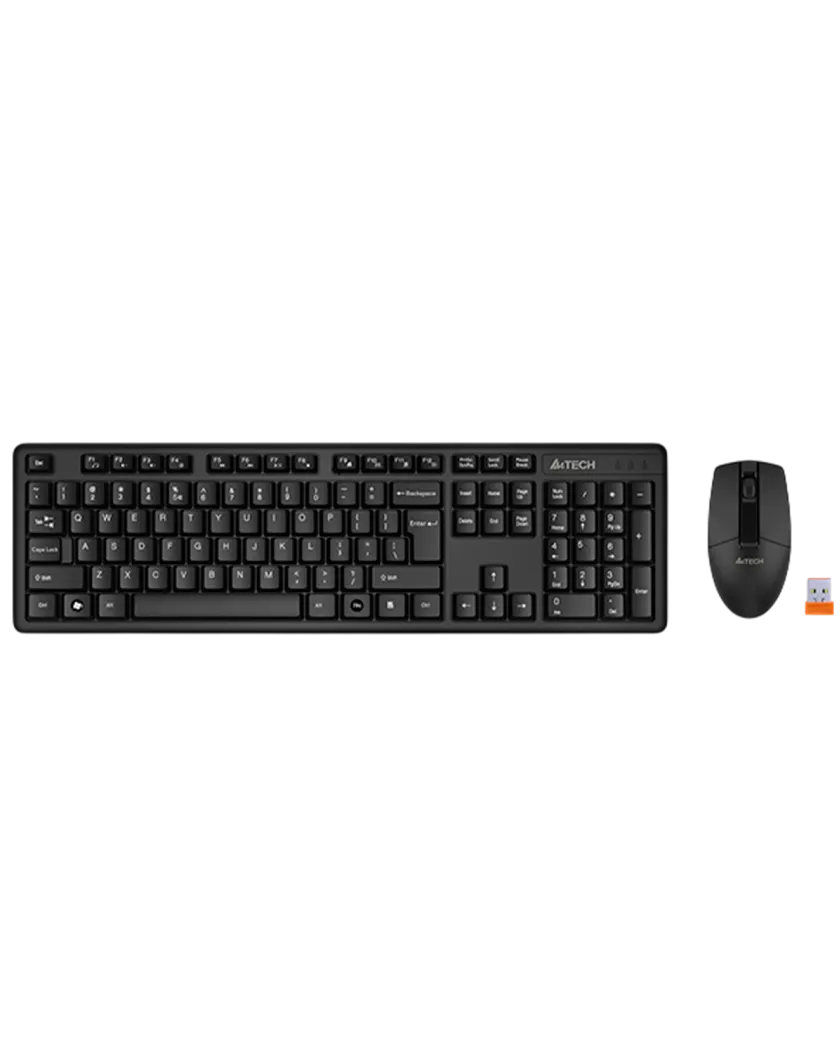 Комплект беспроводной (клавиатура+мышь) A4Tech 3330N / Black