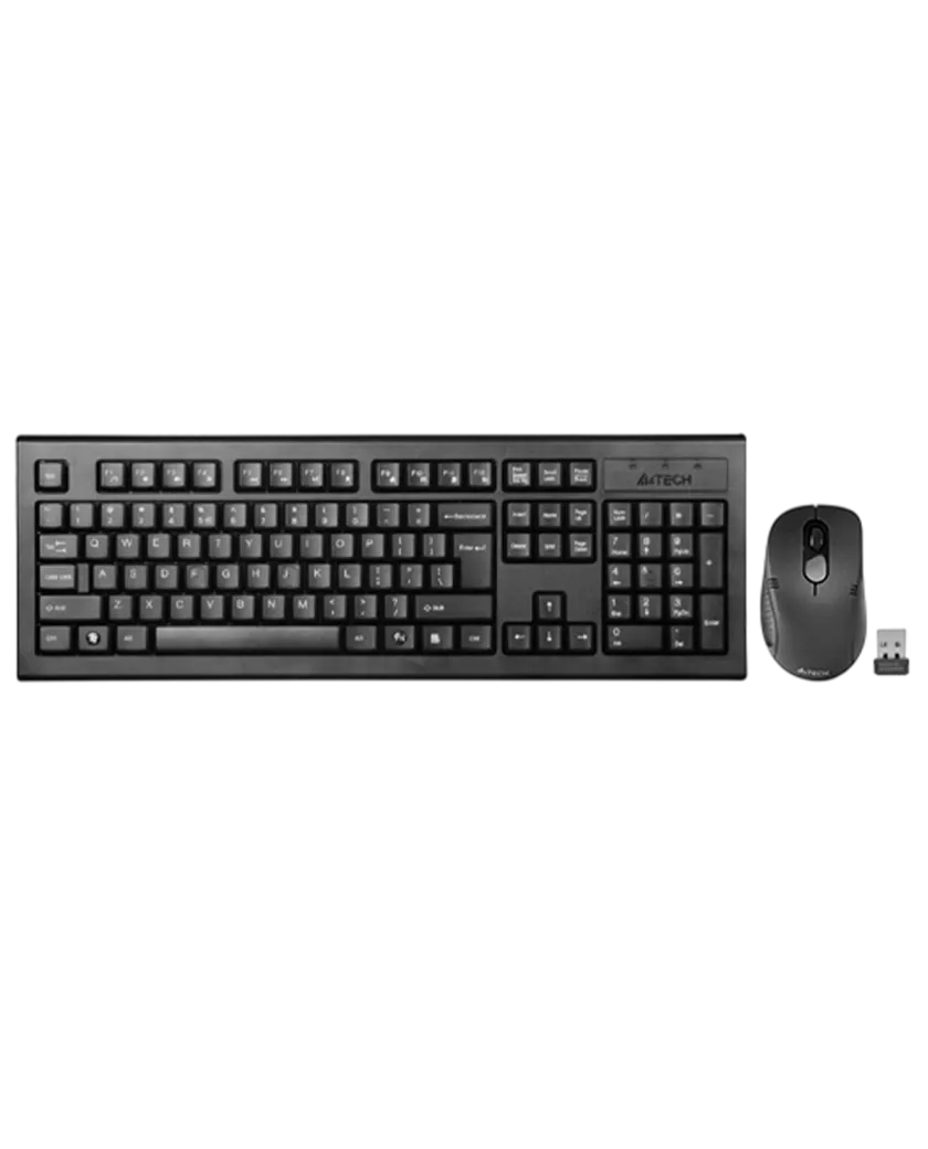Комплект беспроводной (клавиатура+мышь) A4Tech 7100N / Black