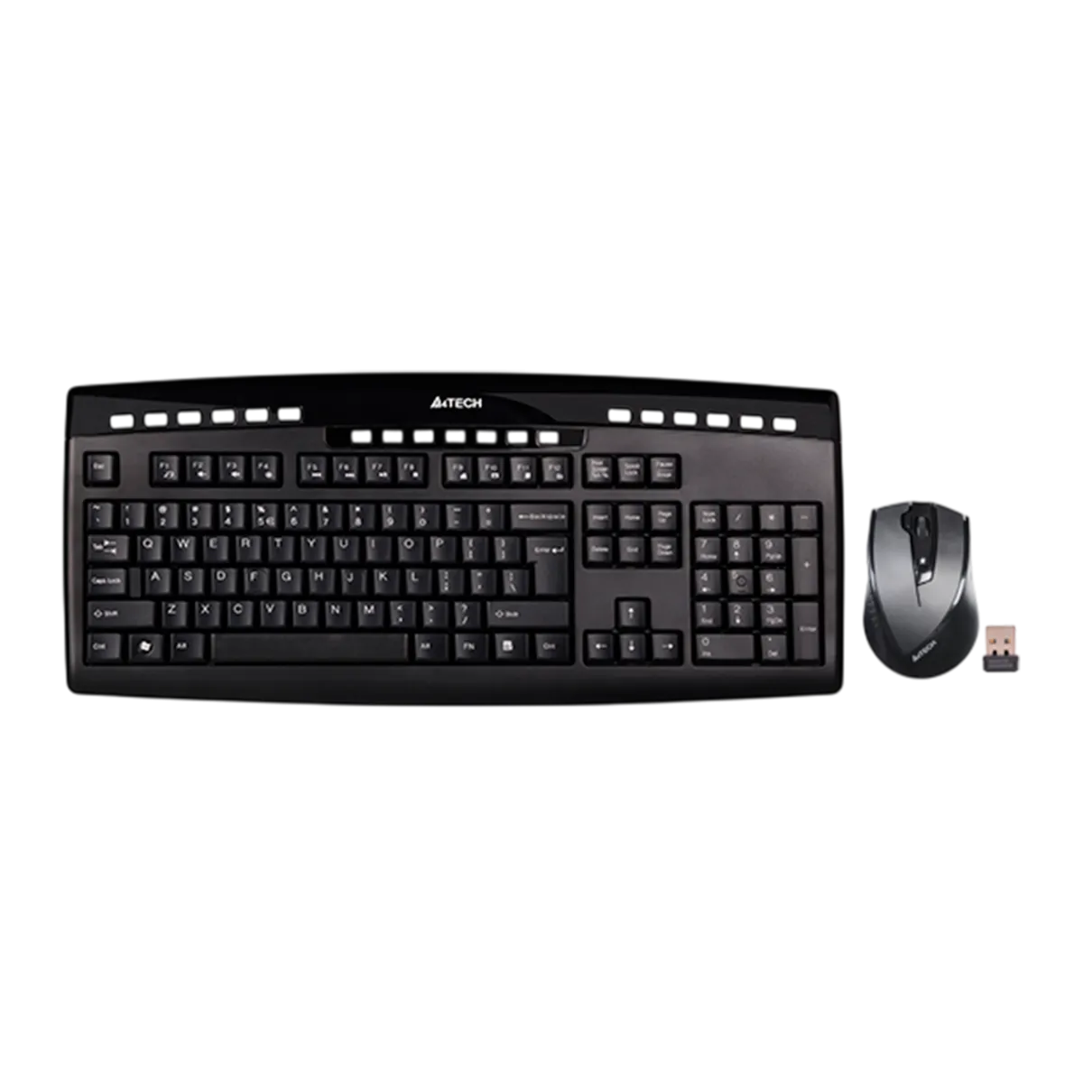 Комплект беспроводной (клавиатура+ мышь) A4Tech 9200F / Black