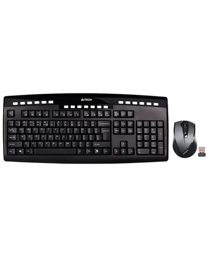 Комплект беспроводной (клавиатура+ мышь) A4Tech 9200F / Black