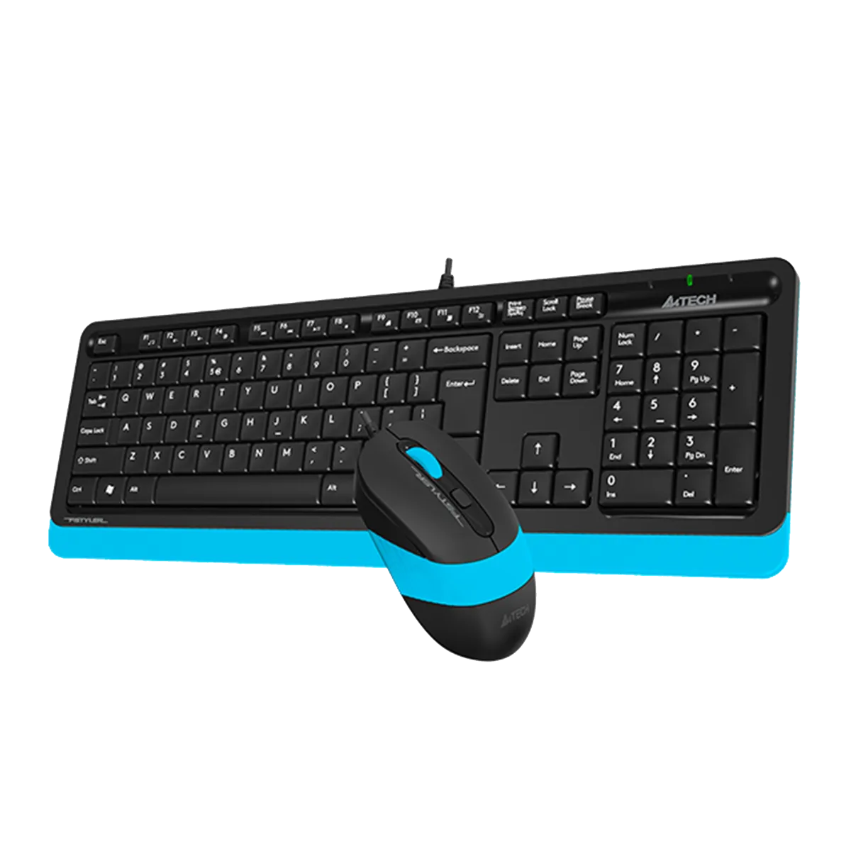 Комплект проводной (клавиатура+мышь) A4Tech Fstyler F1010 / Black-Blue