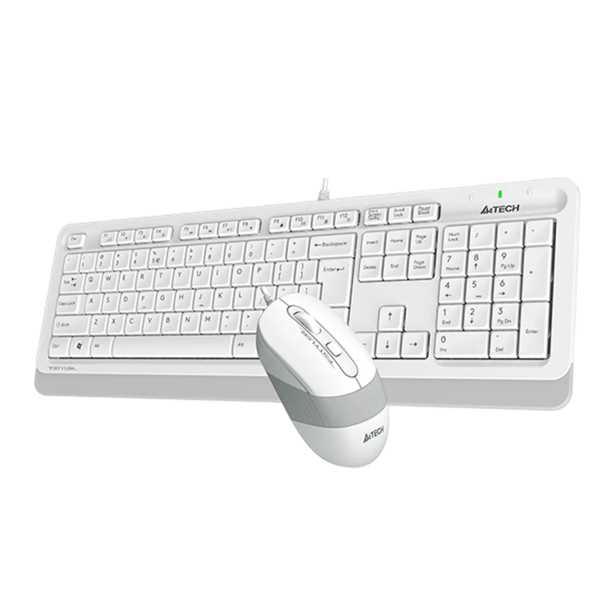 Комплект проводной (клавиатура+мышь) A4Tech Fstyler F1010 / White
