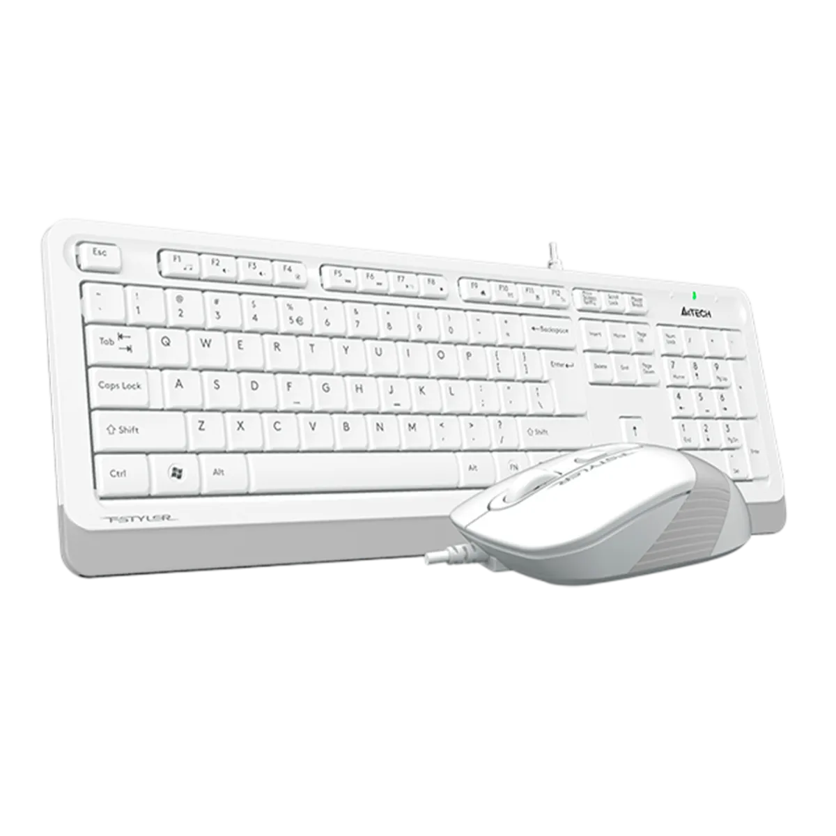 Комплект проводной (клавиатура+мышь) A4Tech Fstyler F1010 / White