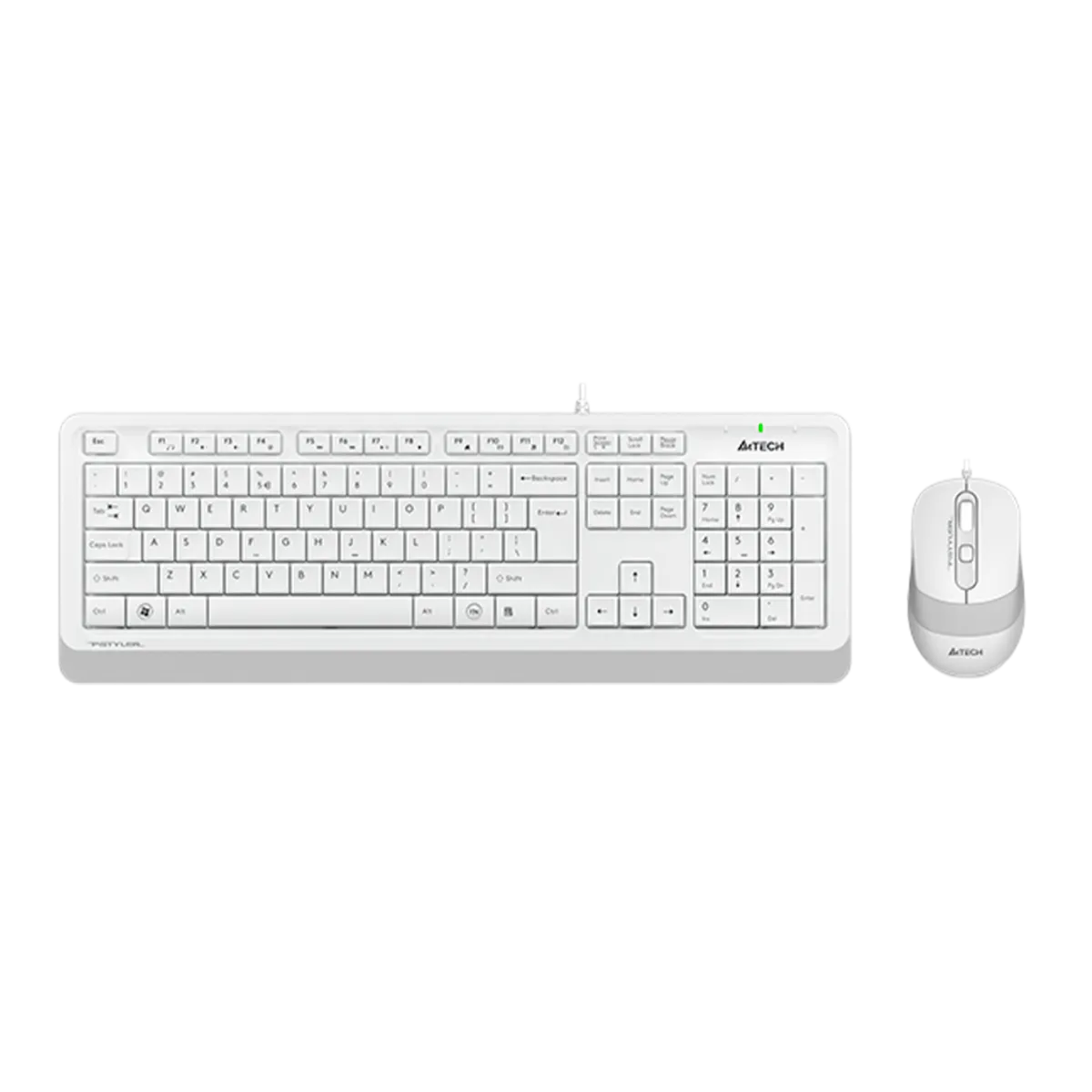 Комплект проводной (клавиатура+мышь) A4Tech Fstyler F1010 / White