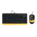 Комплект проводной (клавиатура+ мышь) A4Tech Fstyler F1110 Bumblebee / Black-Yellow